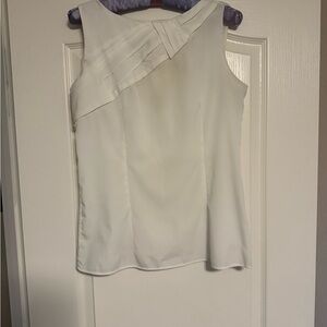 Banana Republic Cream Asymmetrical Blouse